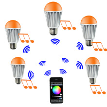 CE &amp; RoHS Bluetooth WiFi Bulbo do diodo emissor de luz (SU-BULB-RGBW)